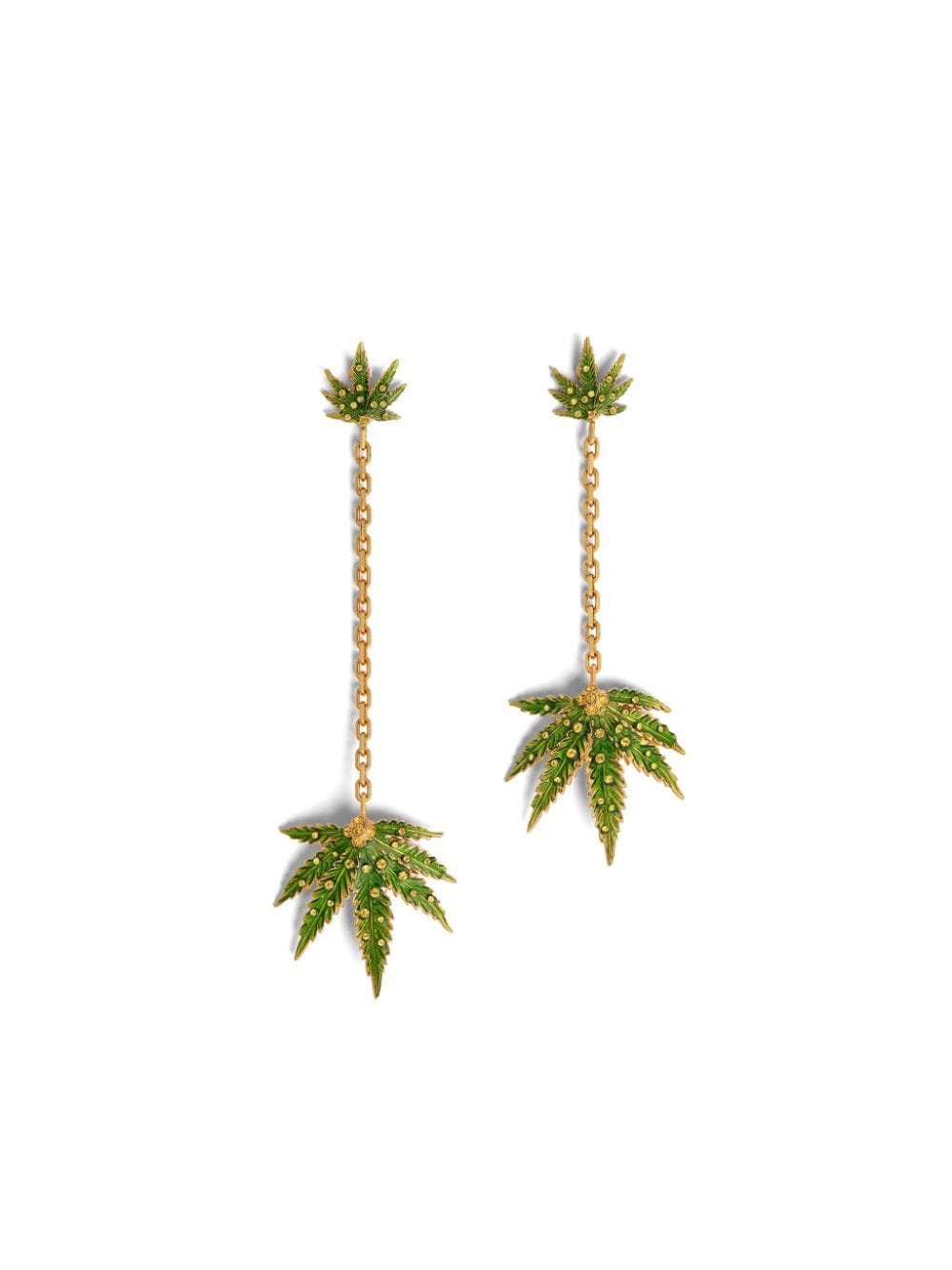 Dsquared2 leaf-pendant drop earrings - Gold von Dsquared2