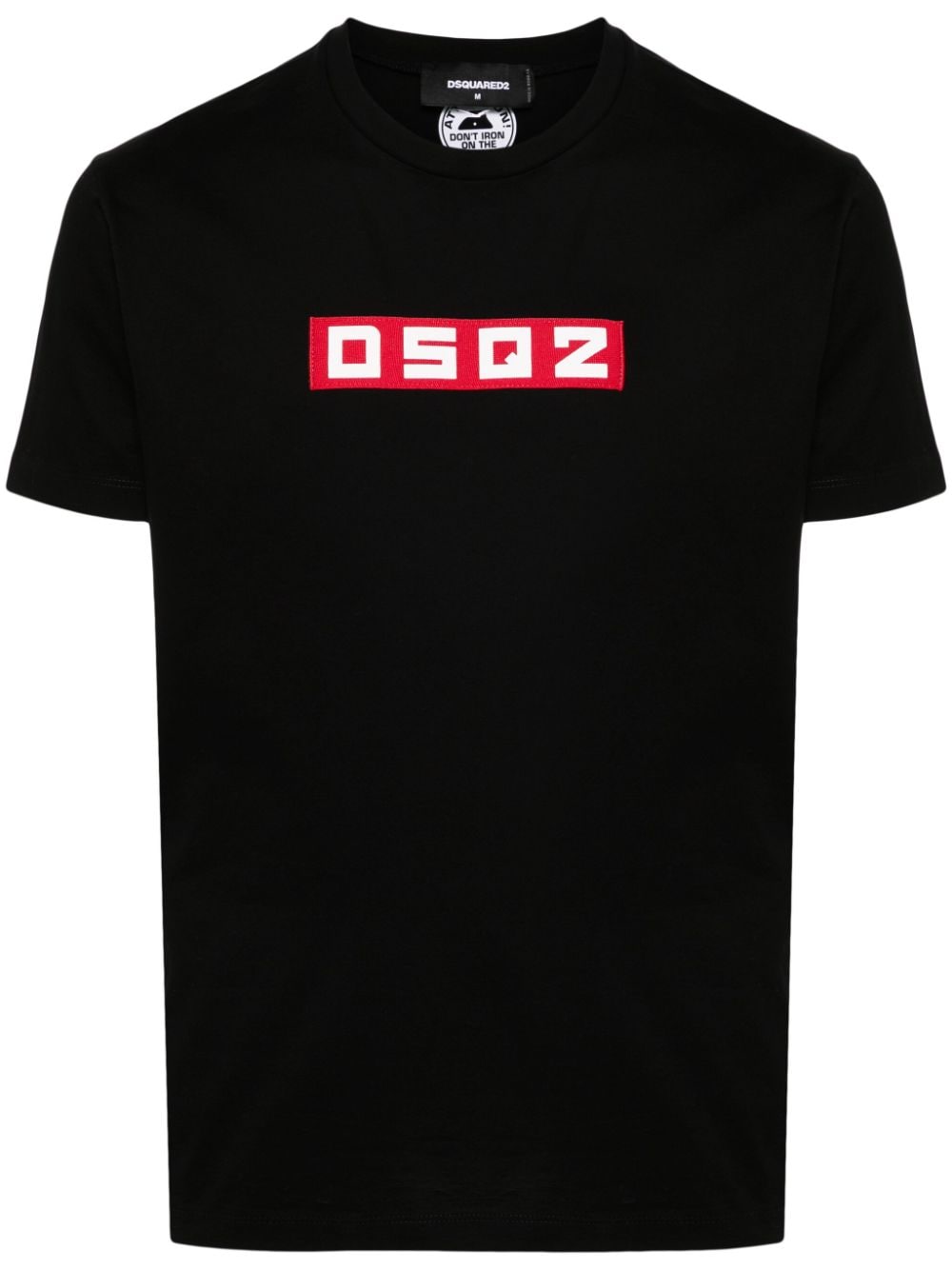 Dsquared2 logo-appliqqué cotton T-shirt - Black von Dsquared2