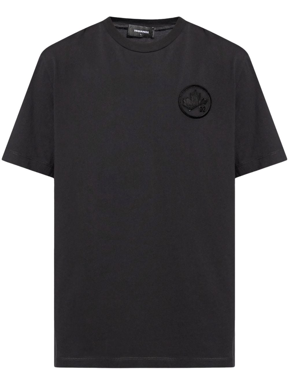 Dsquared2 logo-appliquéd cotton T-shirt - Black von Dsquared2