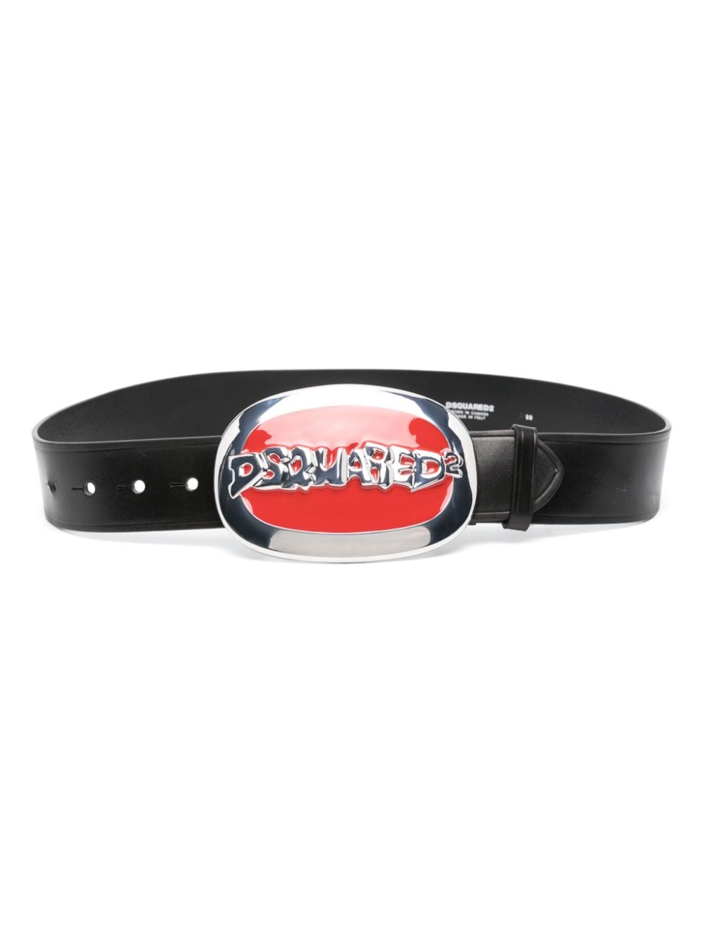 Dsquared2 logo-buckle leather belt - Black von Dsquared2