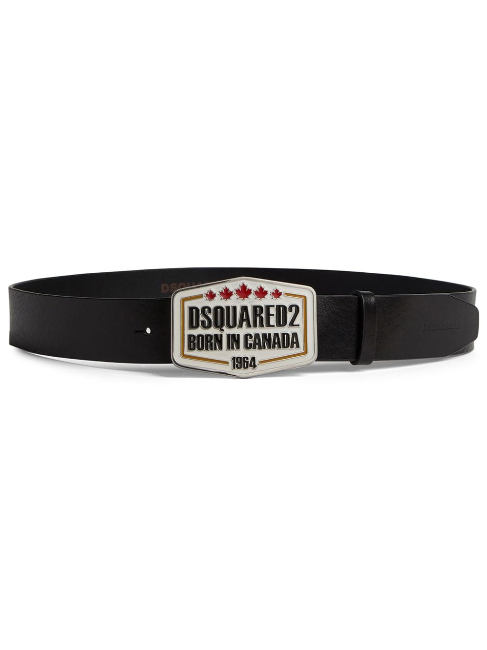 Dsquared2 logo-buckle leather belt - Black von Dsquared2