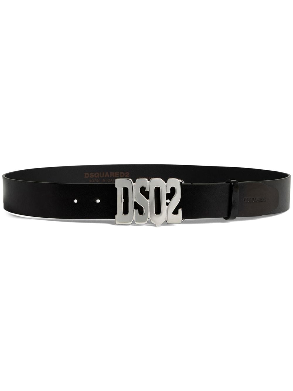 Dsquared2 logo-buckle leather belt - Black von Dsquared2