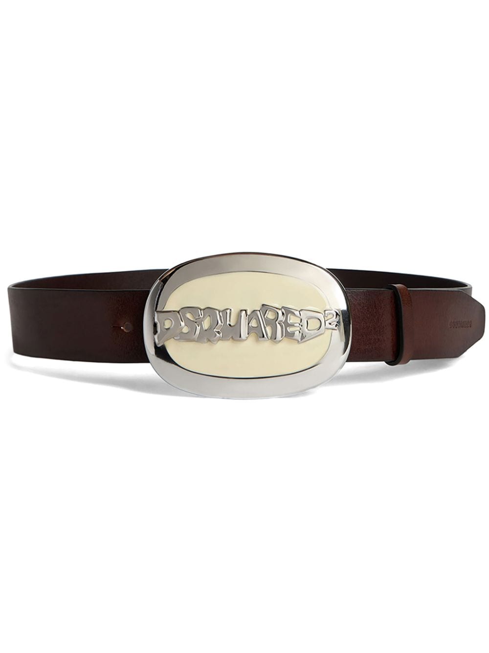 Dsquared2 logo-buckle leather belt - Brown von Dsquared2