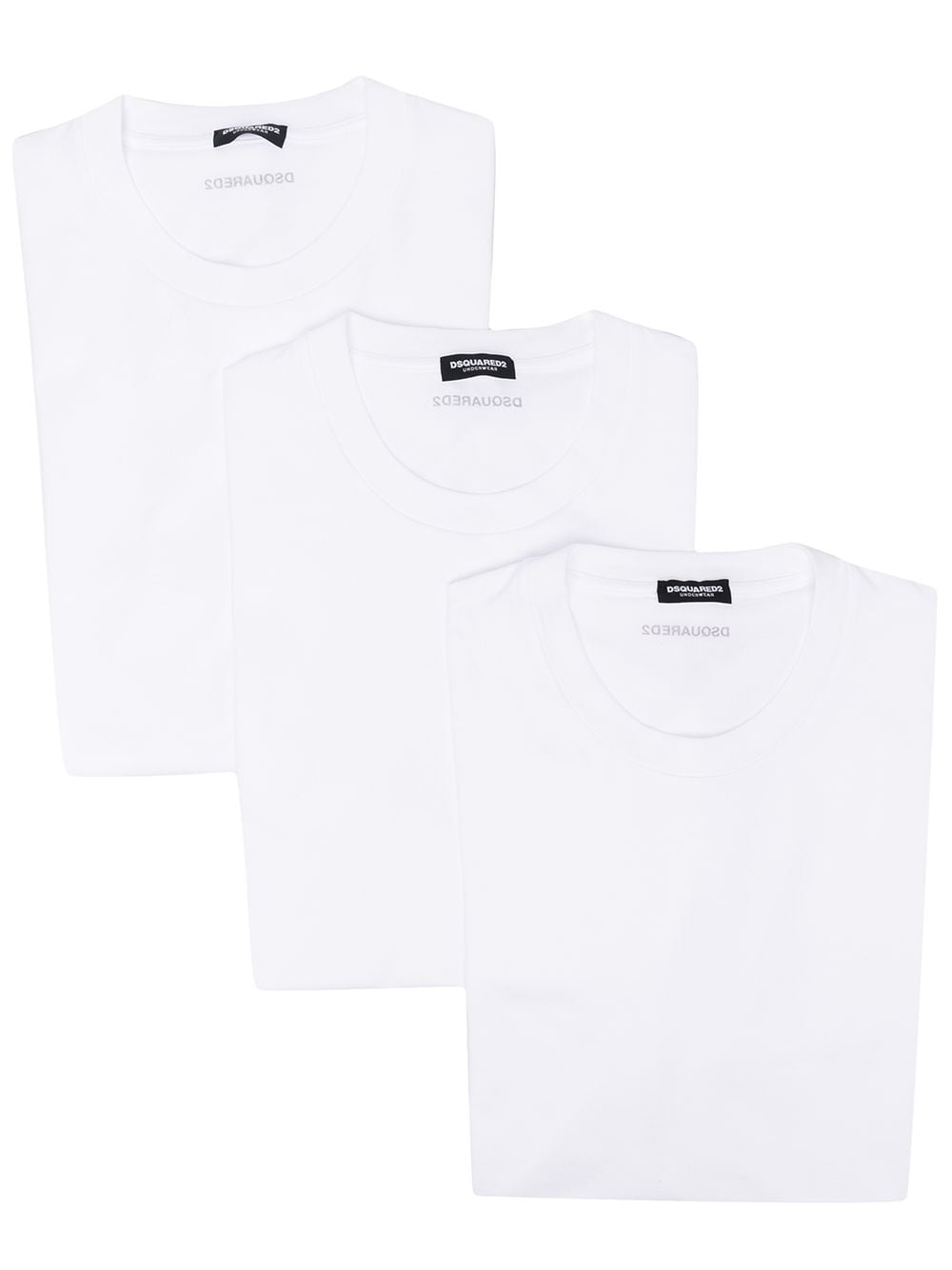 Dsquared2 logo-detail short-sleeve T-shirt - White von Dsquared2
