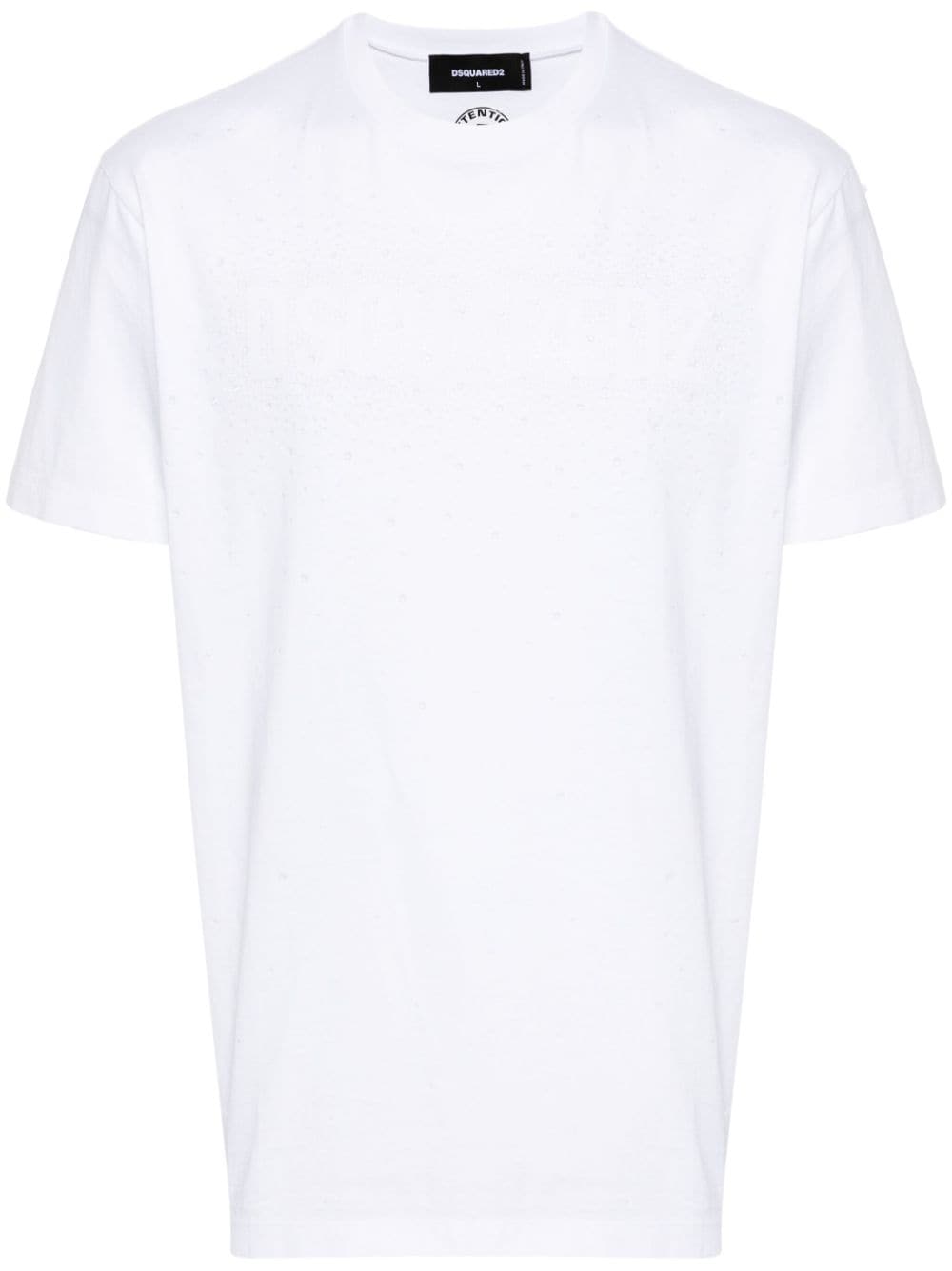 Dsquared2 logo-embellished cotton T-shirt - White von Dsquared2