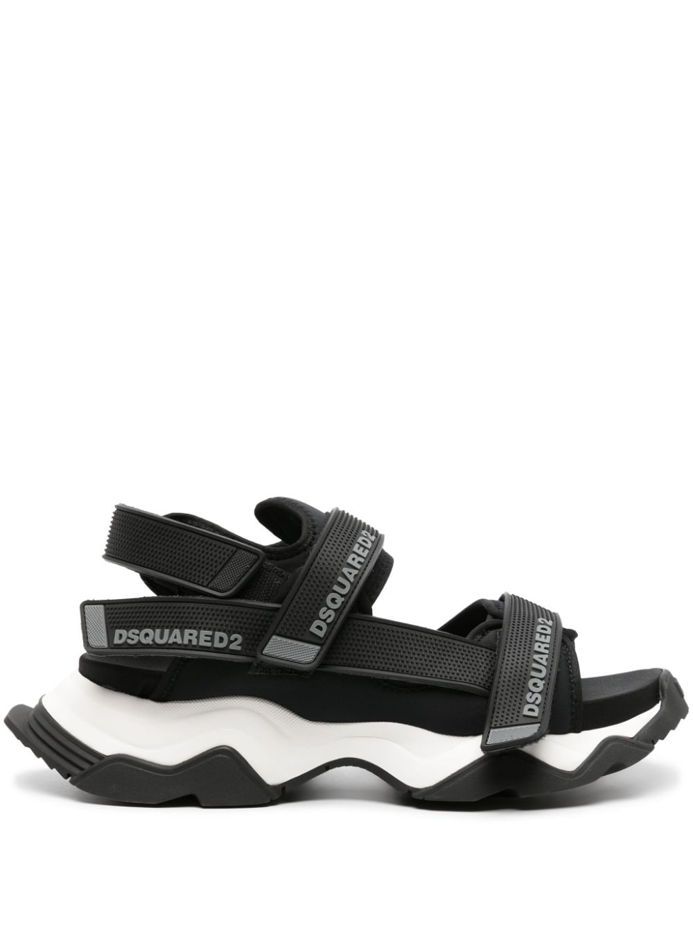 Dsquared2 logo-embossed chunky sandals - Black von Dsquared2