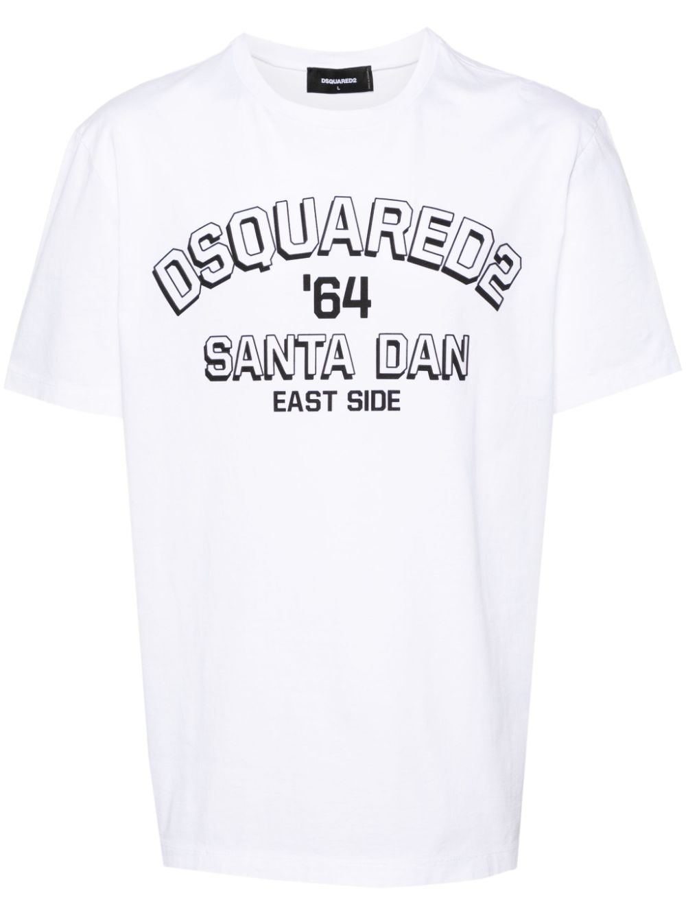 Dsquared2 logo-embossed cotton T-shirt - White von Dsquared2