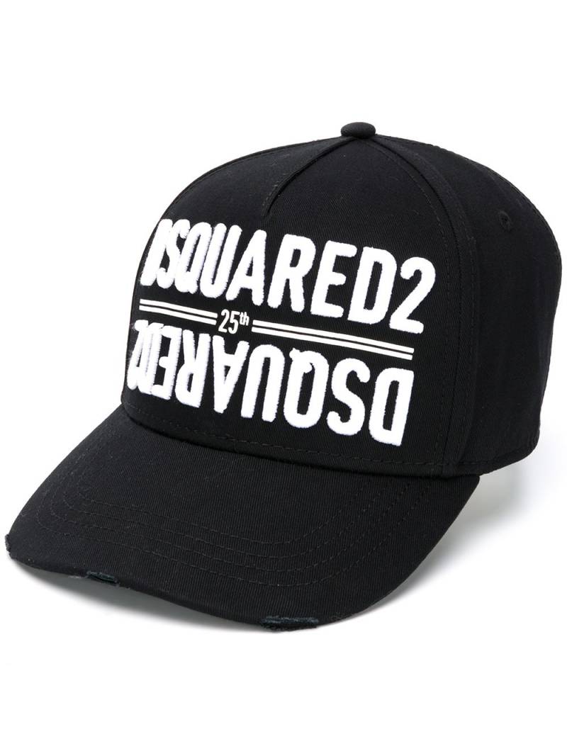 Dsquared2 logo embroidered cap - Black von Dsquared2