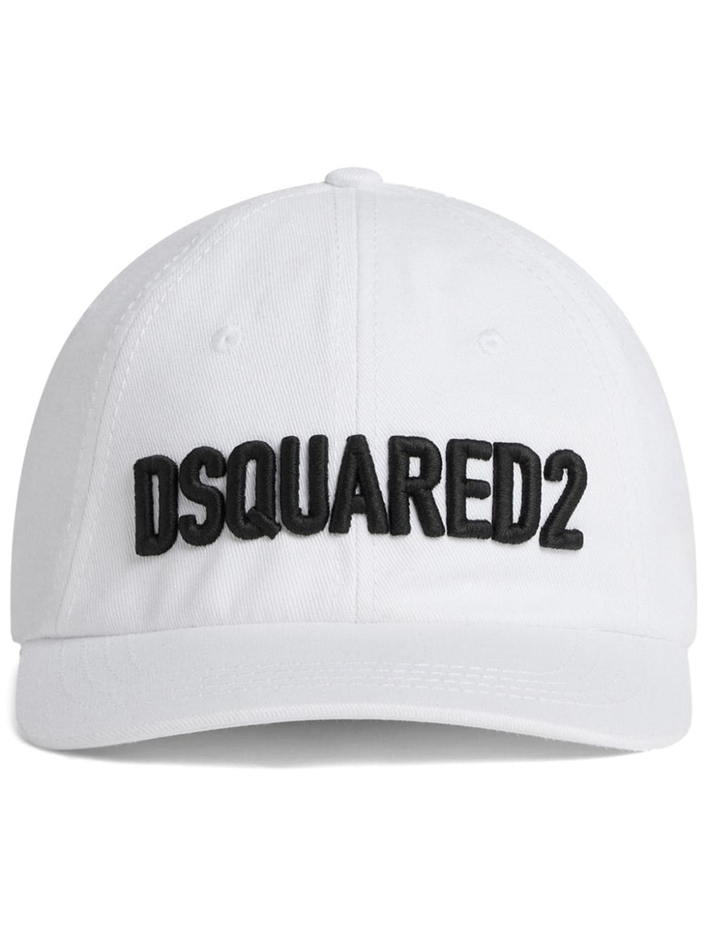 Dsquared2 logo-embroidered cotton baseball cap - White von Dsquared2