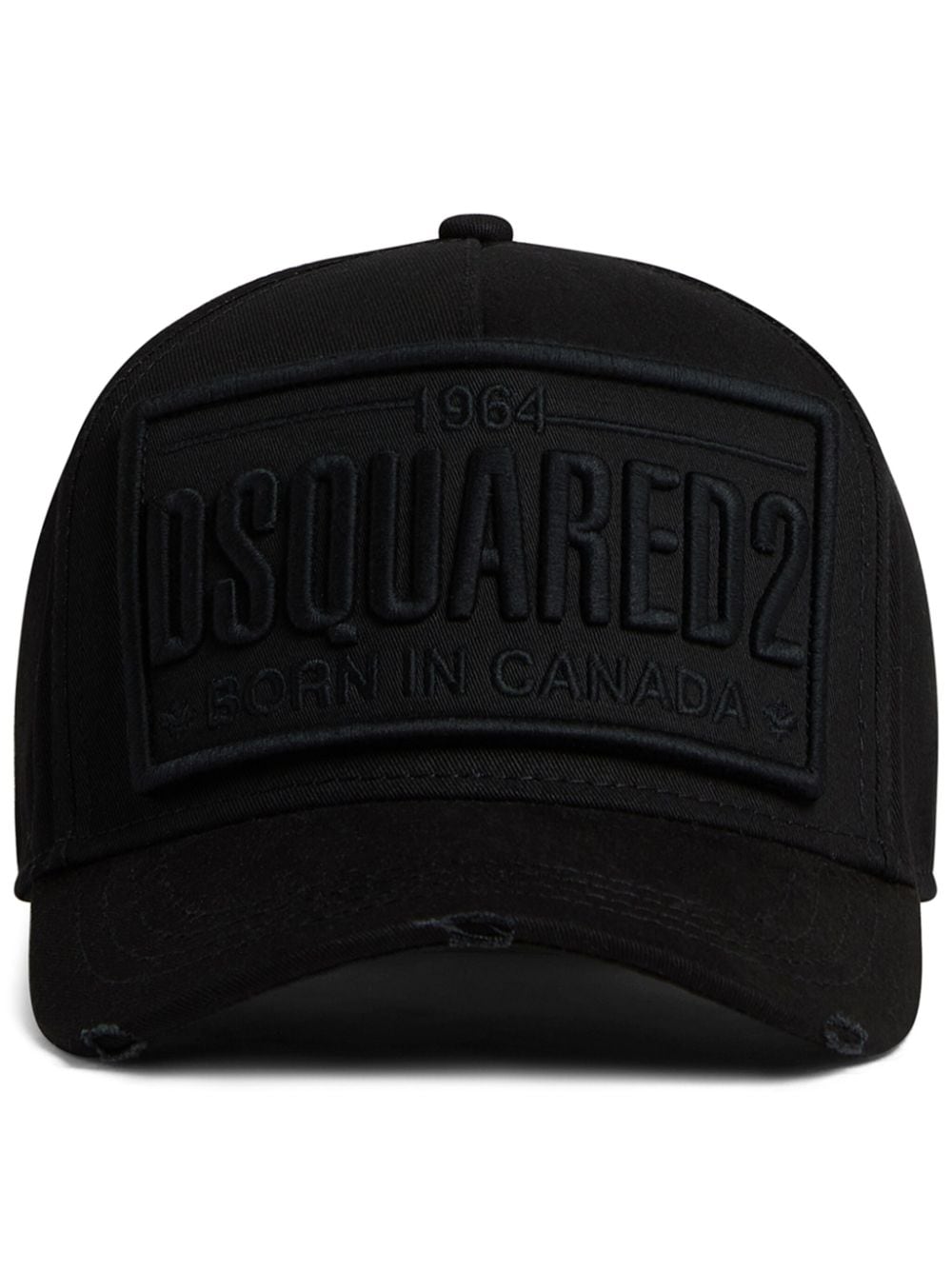 Dsquared2 logo-embroidered cotton cap - Black von Dsquared2