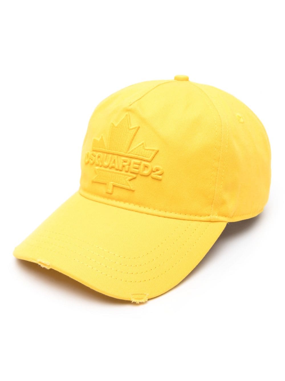 Dsquared2 logo-embroidered cotton hat - Yellow von Dsquared2