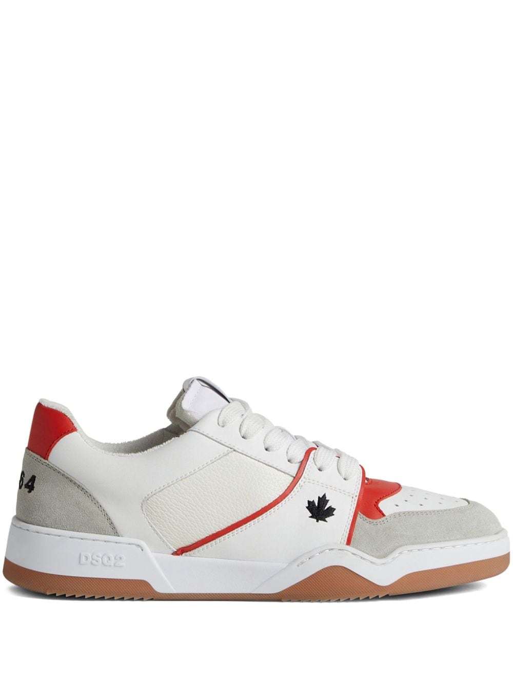 Dsquared2 logo-embroidered panelled sneakers - White von Dsquared2