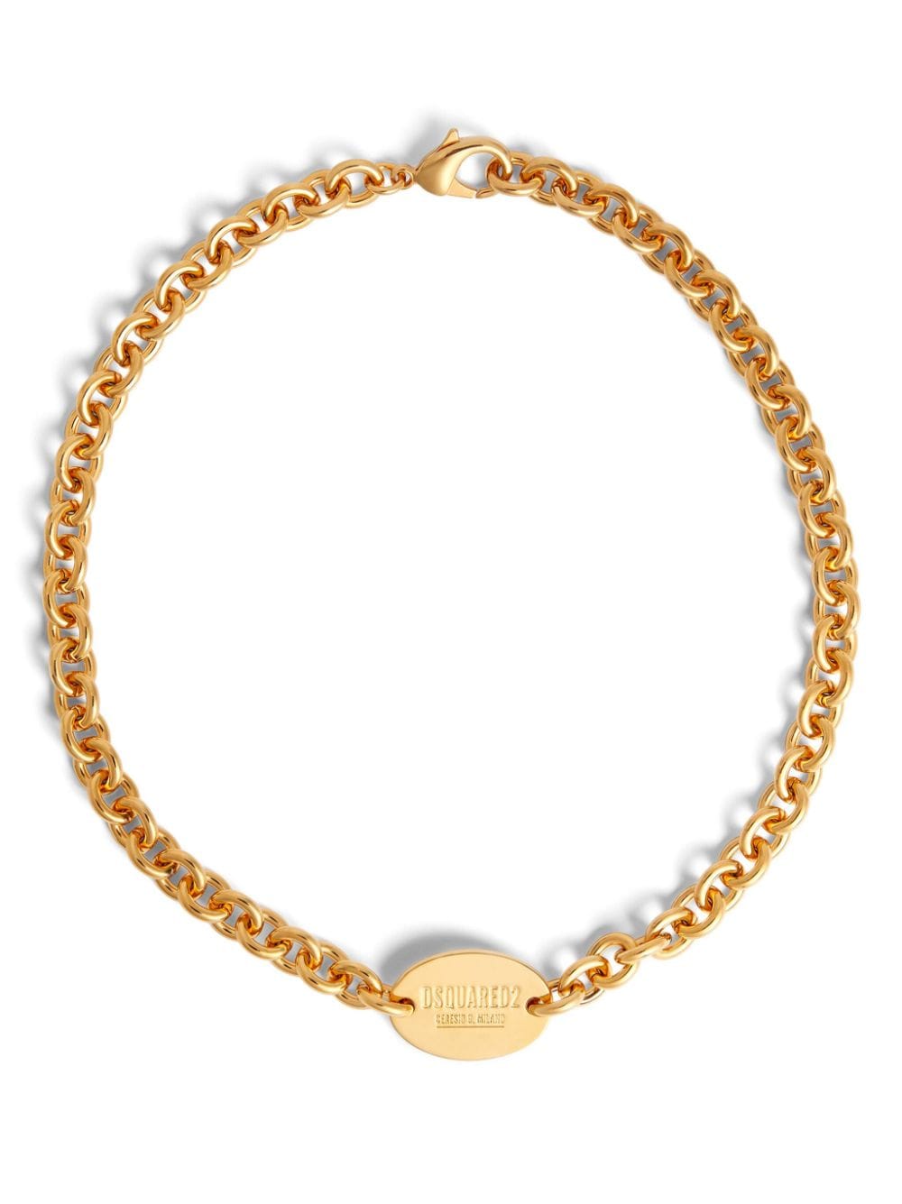 Dsquared2 logo-engraved chain necklace - Gold von Dsquared2