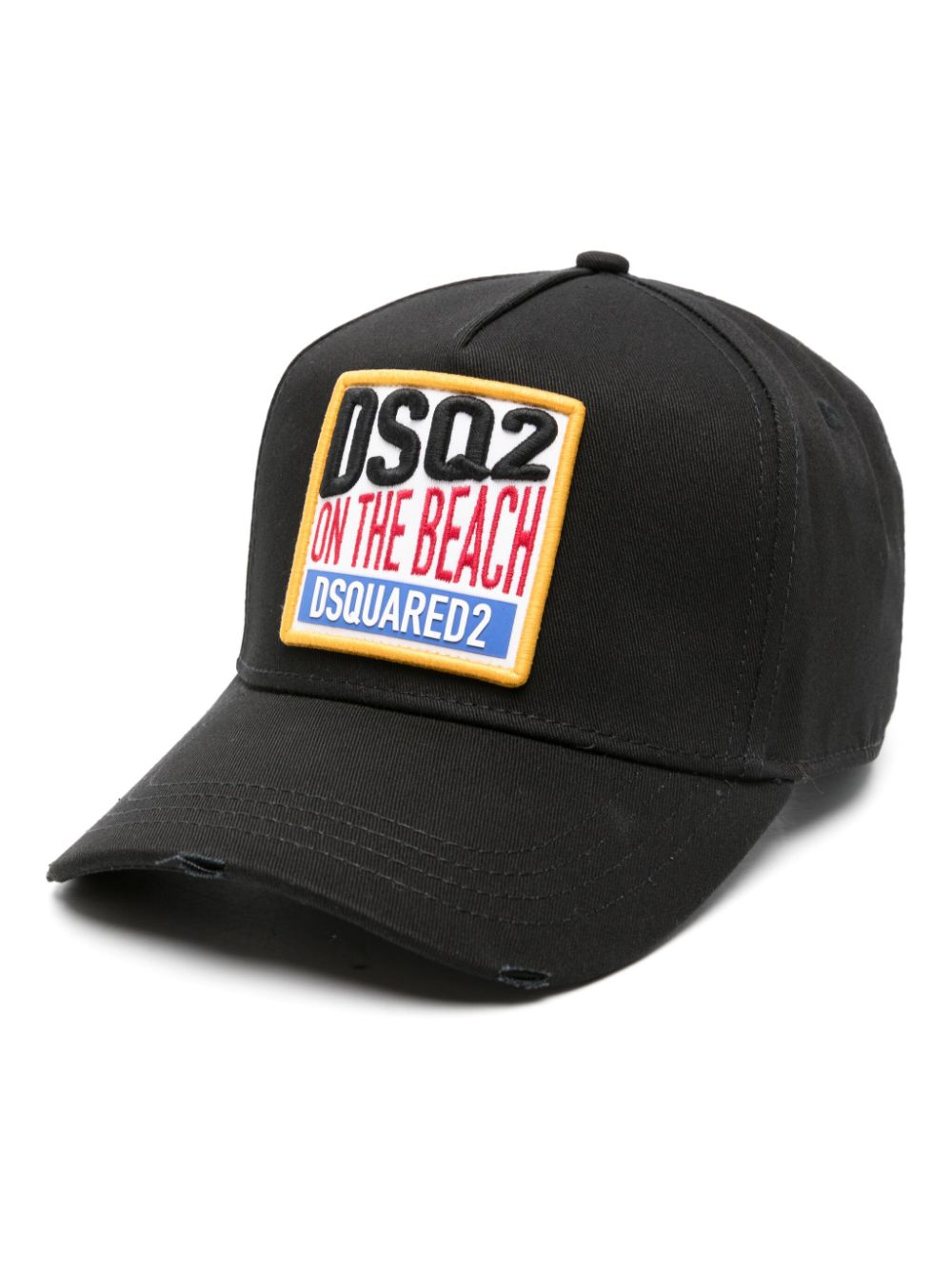 Dsquared2 logo-patch cotton baseball cap - Black von Dsquared2