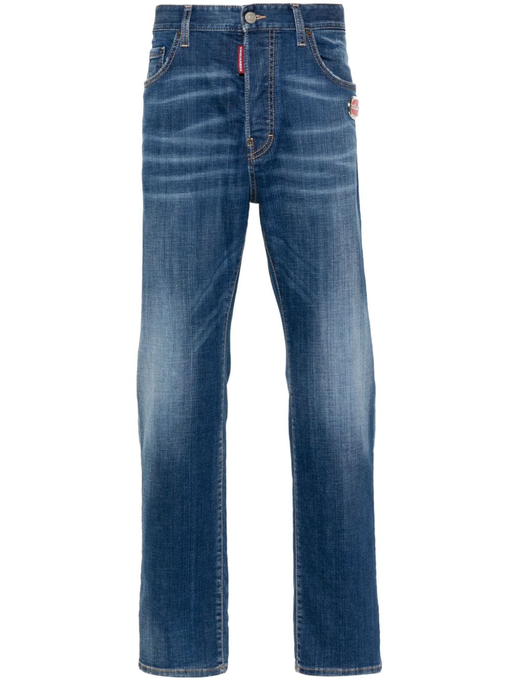 Dsquared2 logo-pla slim-cut jeans - Blue von Dsquared2