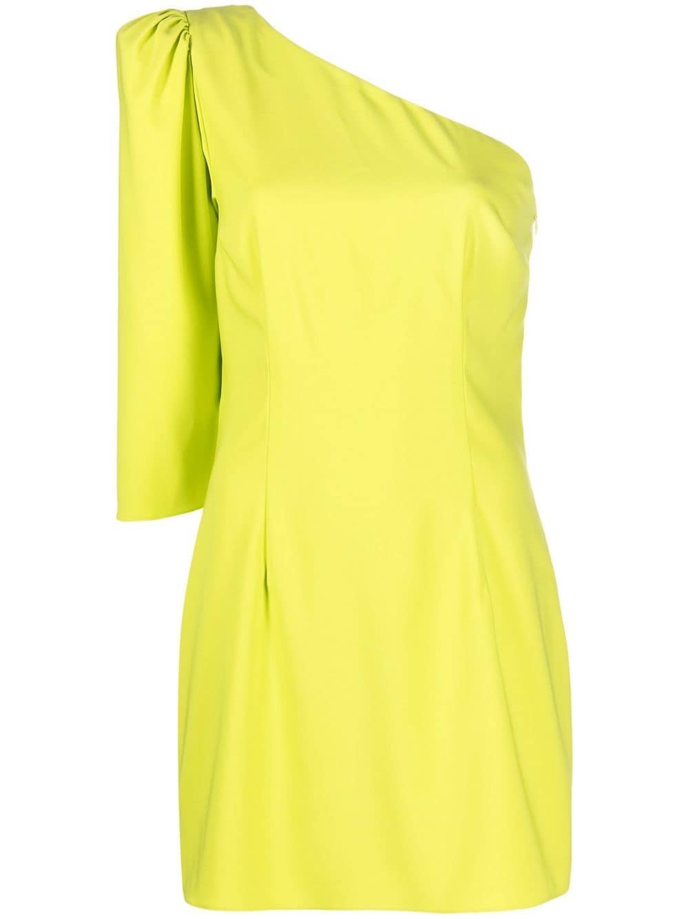 Dsquared2 logo-plaque one-shoulder dress - Yellow von Dsquared2