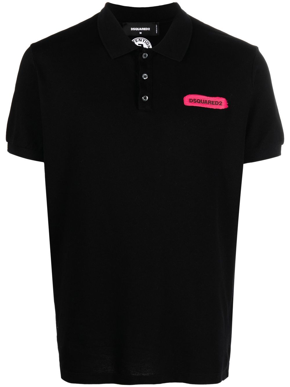 Dsquared2 logo polo shirt - Black von Dsquared2