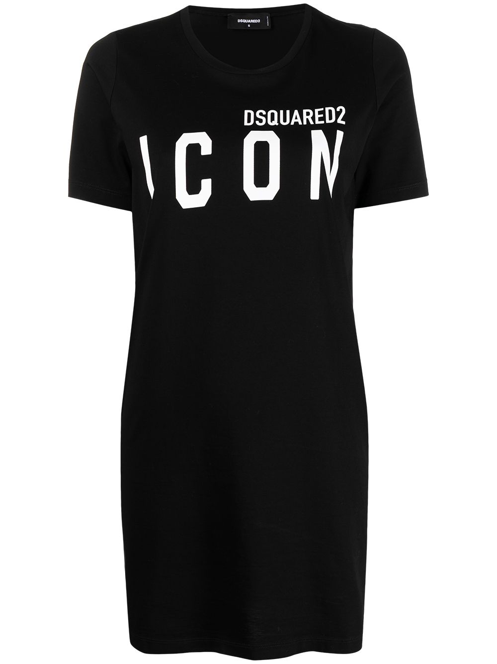 Dsquared2 logo-print T-shirt dress - Black von Dsquared2