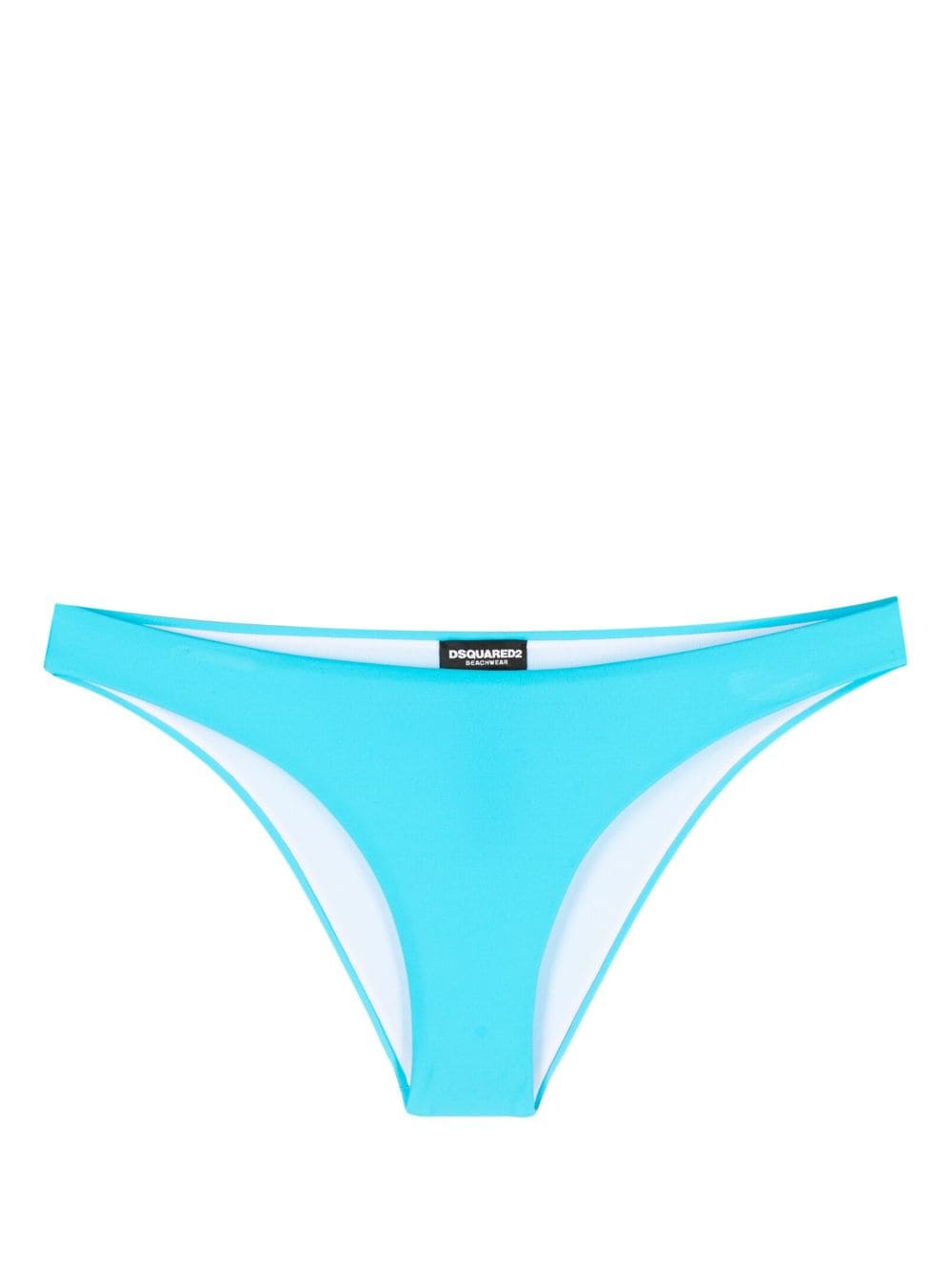 Dsquared2 logo-print bikini bottoms - Blue von Dsquared2
