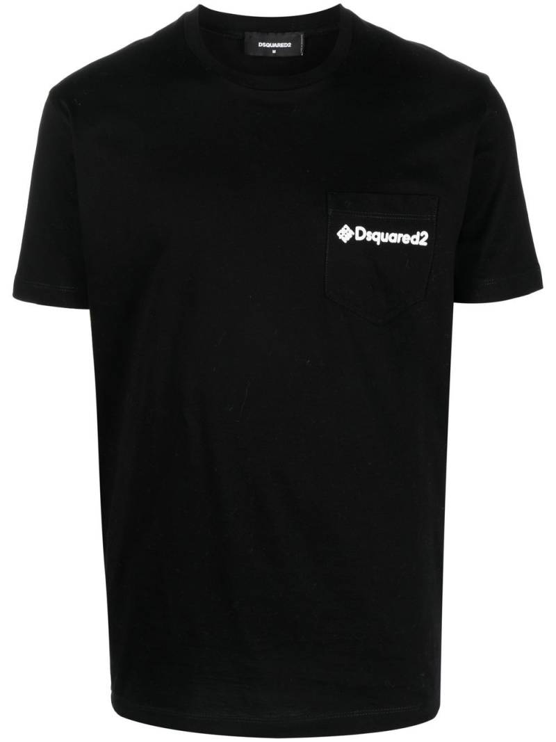 Dsquared2 logo-print cotton T-Shirt - Black von Dsquared2
