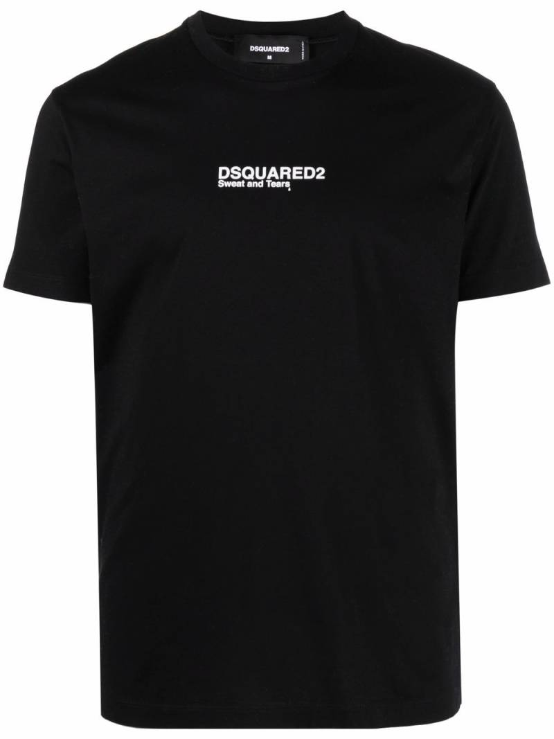 Dsquared2 logo-print cotton T-shirt - Black von Dsquared2