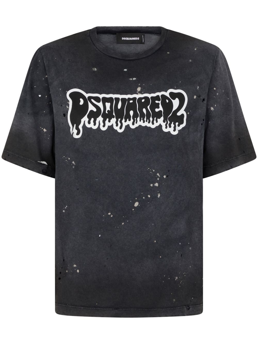 Dsquared2 logo-print cotton T-shirt - Black von Dsquared2