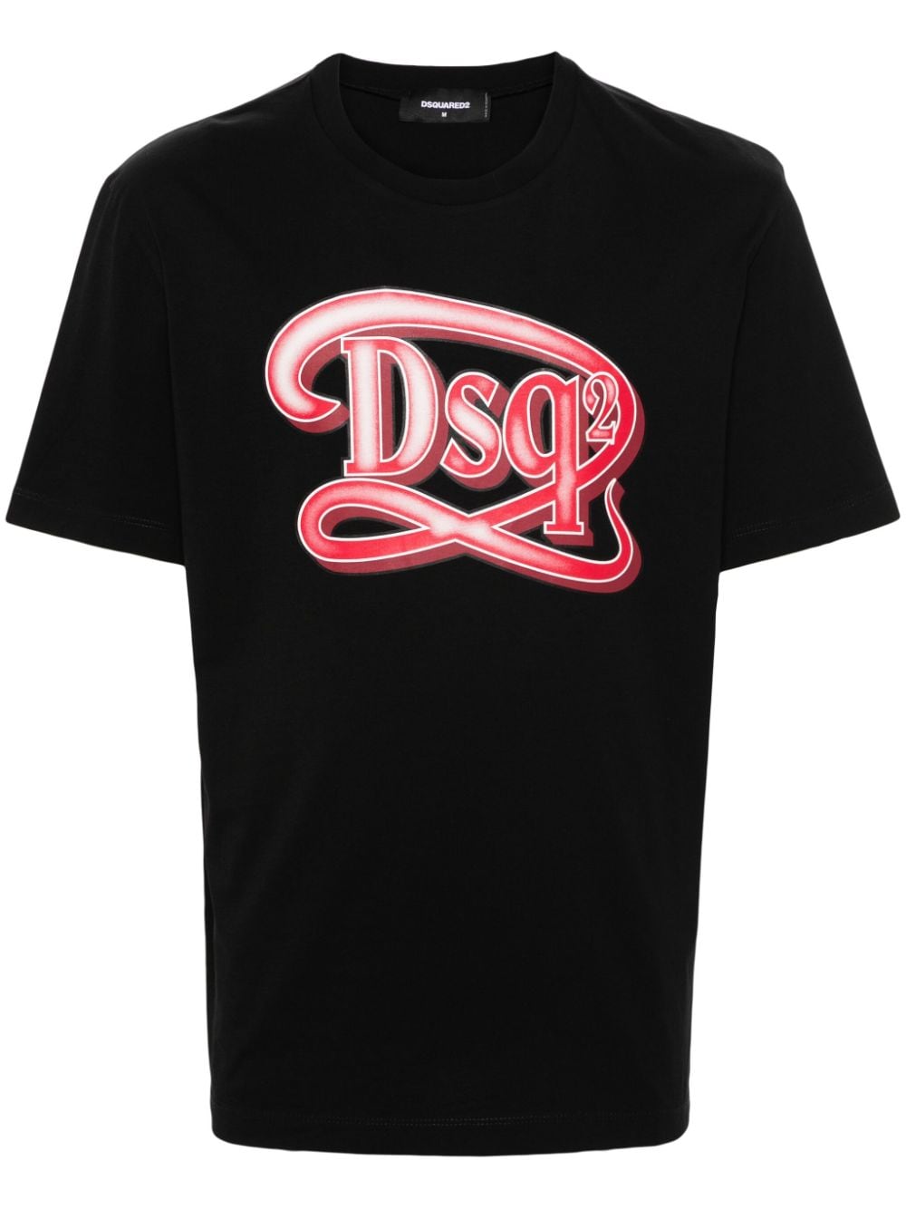 Dsquared2 logo-print cotton T-shirt - Black von Dsquared2