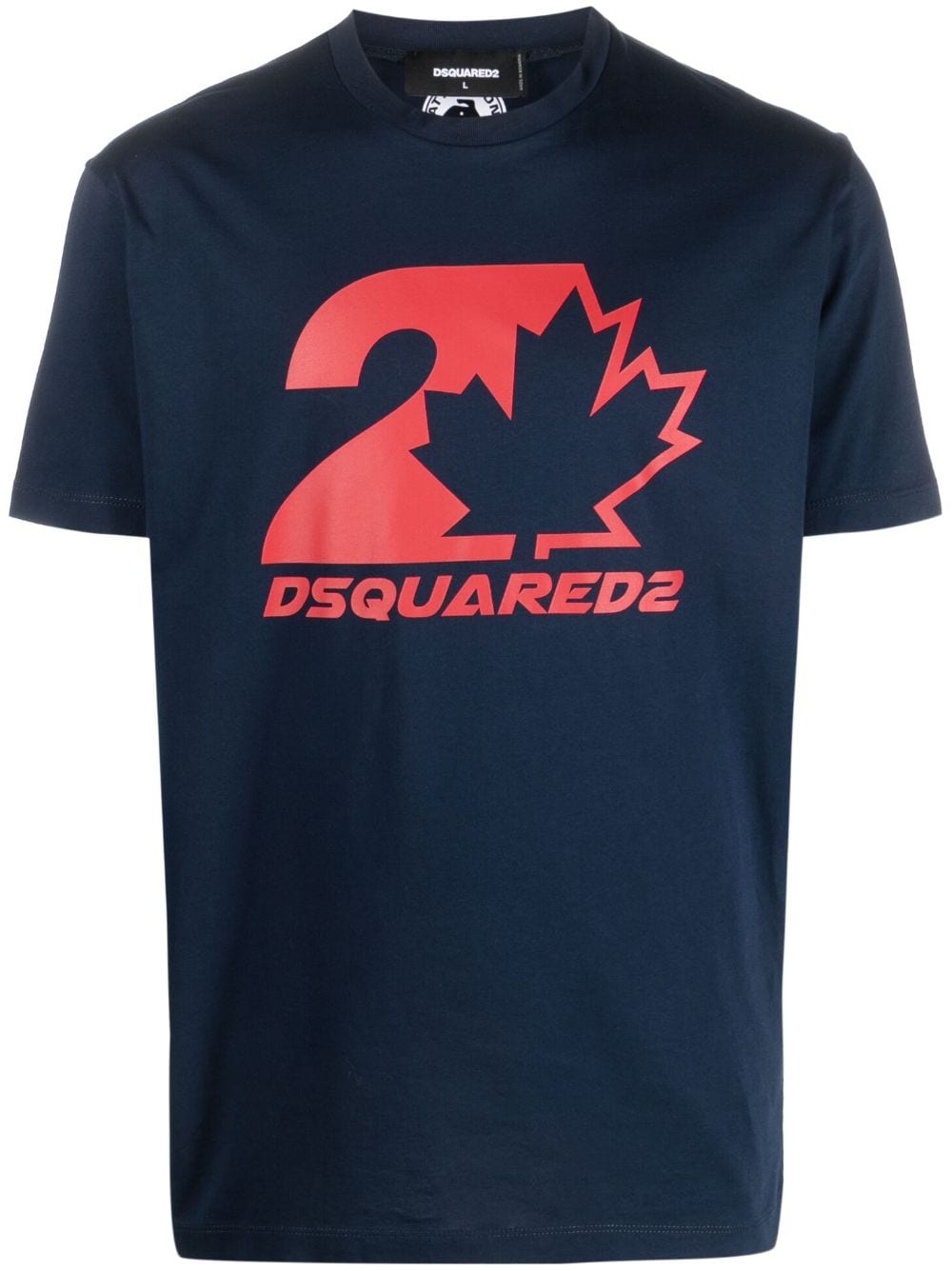 Dsquared2 logo-print cotton T-shirt - Blue von Dsquared2