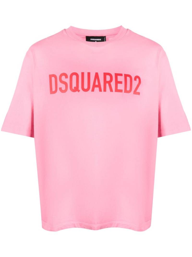 Dsquared2 logo-print cotton T-shirt - Pink von Dsquared2