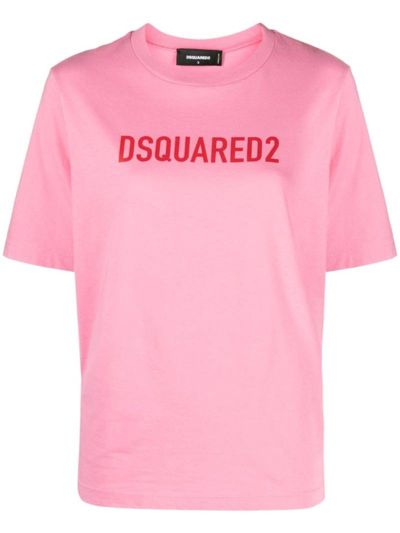 Dsquared2 logo-print cotton T-shirt - Pink von Dsquared2