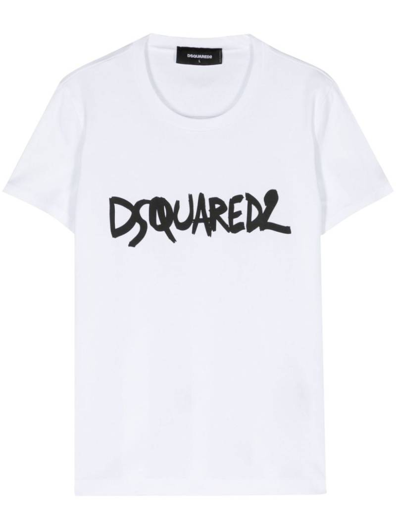 Dsquared2 logo-print cotton T-shirt - White von Dsquared2