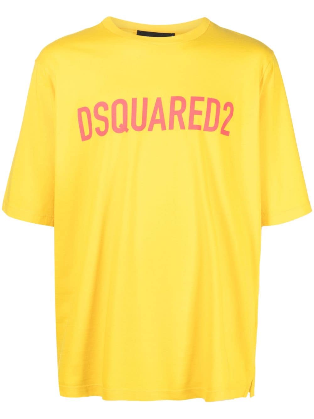 Dsquared2 logo-print cotton T-shirt - Yellow von Dsquared2