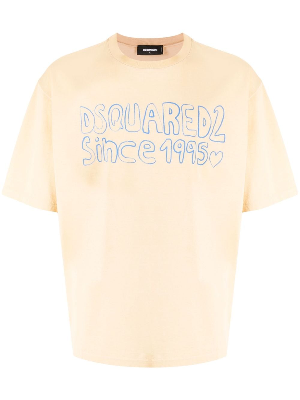 Dsquared2 logo-print cotton T-shirt - Yellow von Dsquared2