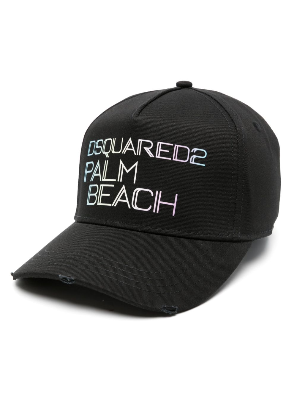 Dsquared2 logo-print cotton baseball cap - Black von Dsquared2