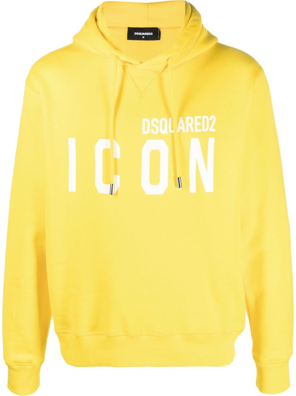 Dsquared2 logo-print cotton hoodie - Yellow von Dsquared2