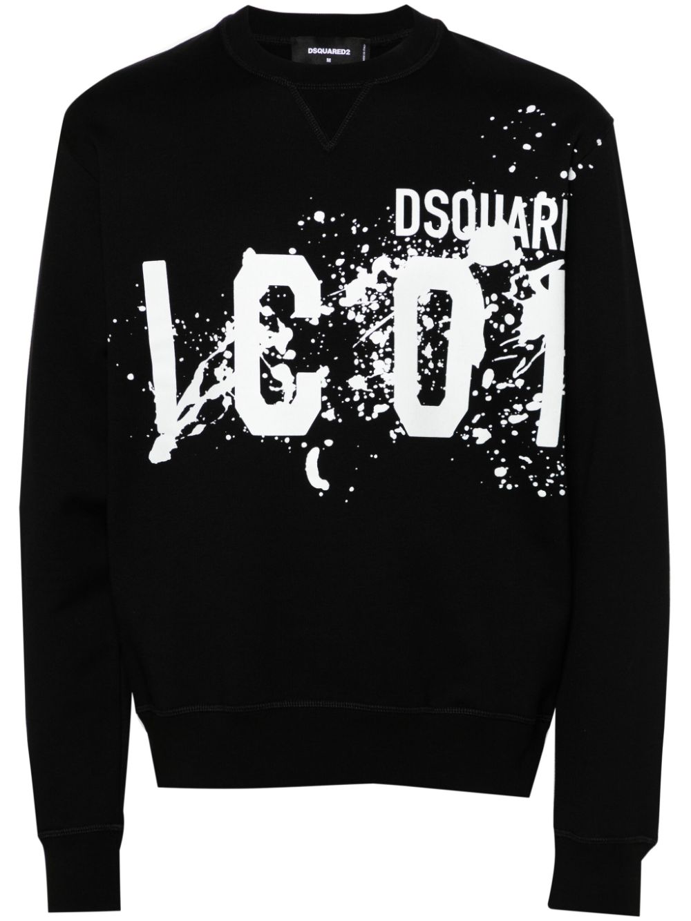 Dsquared2 logo-print cotton sweatshirt - Black von Dsquared2