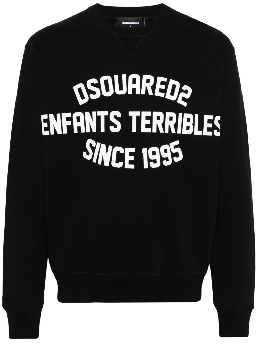 Dsquared2 logo-print cotton sweatshirt - Black von Dsquared2