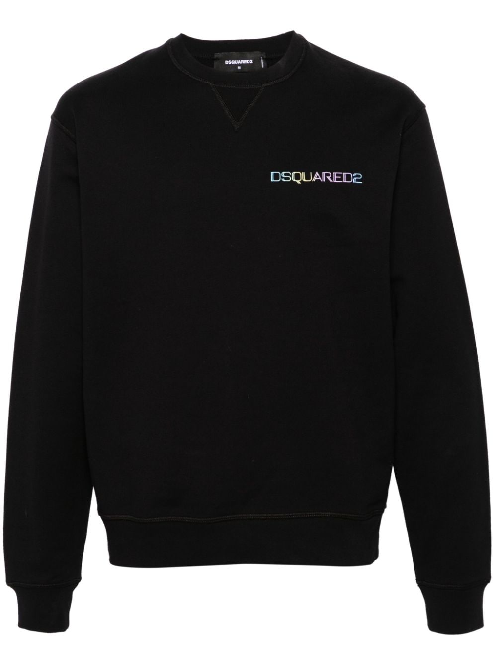 Dsquared2 logo-print cotton sweatshirt - Black von Dsquared2