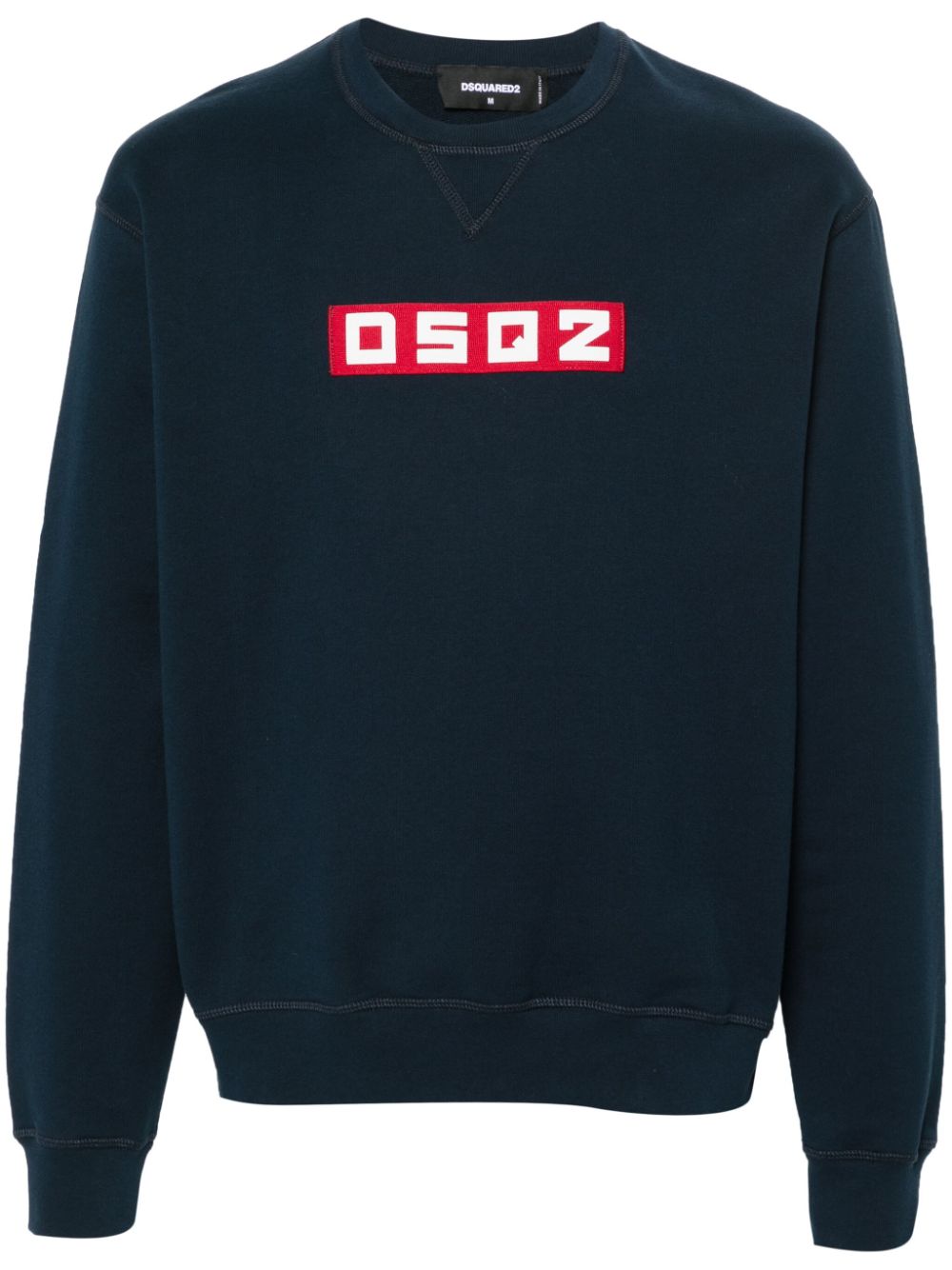 Dsquared2 logo-print cotton sweatshirt - Blue von Dsquared2