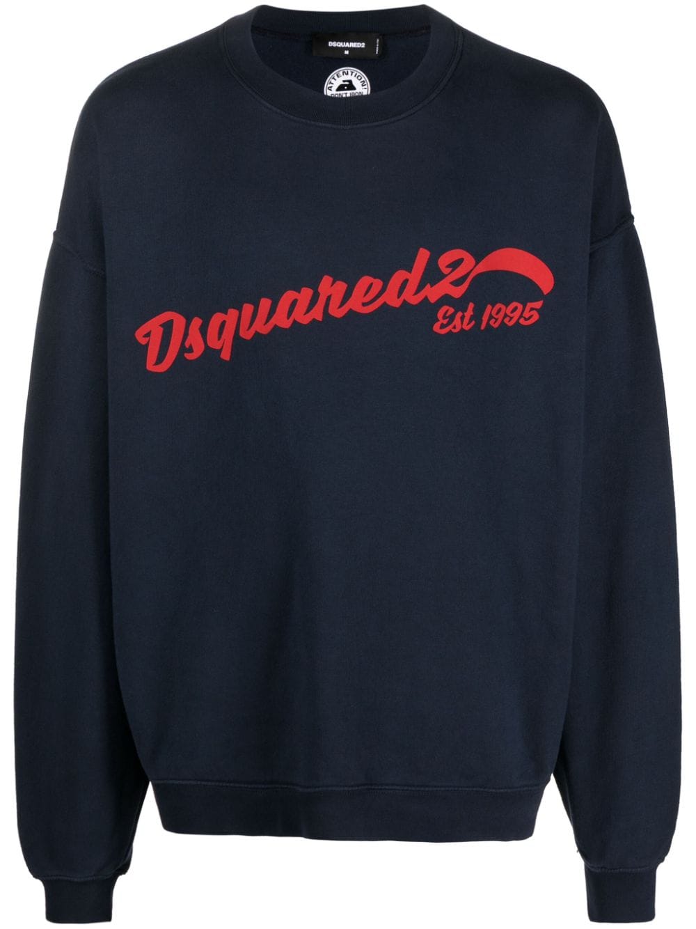 Dsquared2 logo-print cotton sweatshirt - Blue von Dsquared2