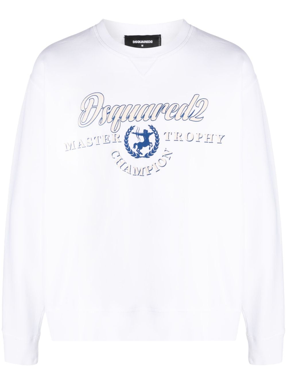 Dsquared2 logo-print cotton sweatshirt - White von Dsquared2