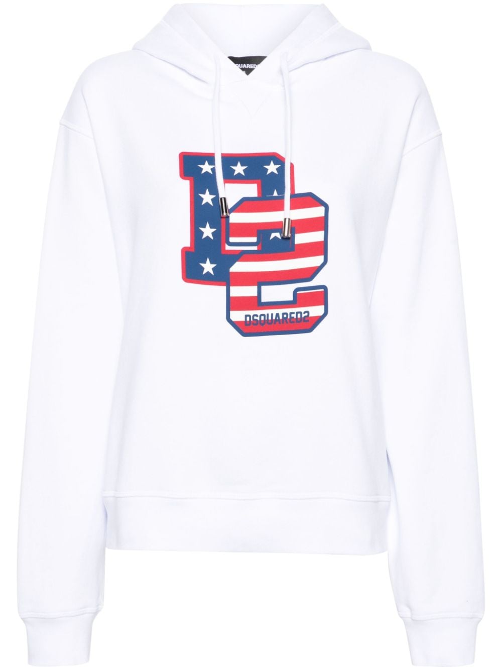 Dsquared2 logo-print cotton sweatshirt - White von Dsquared2