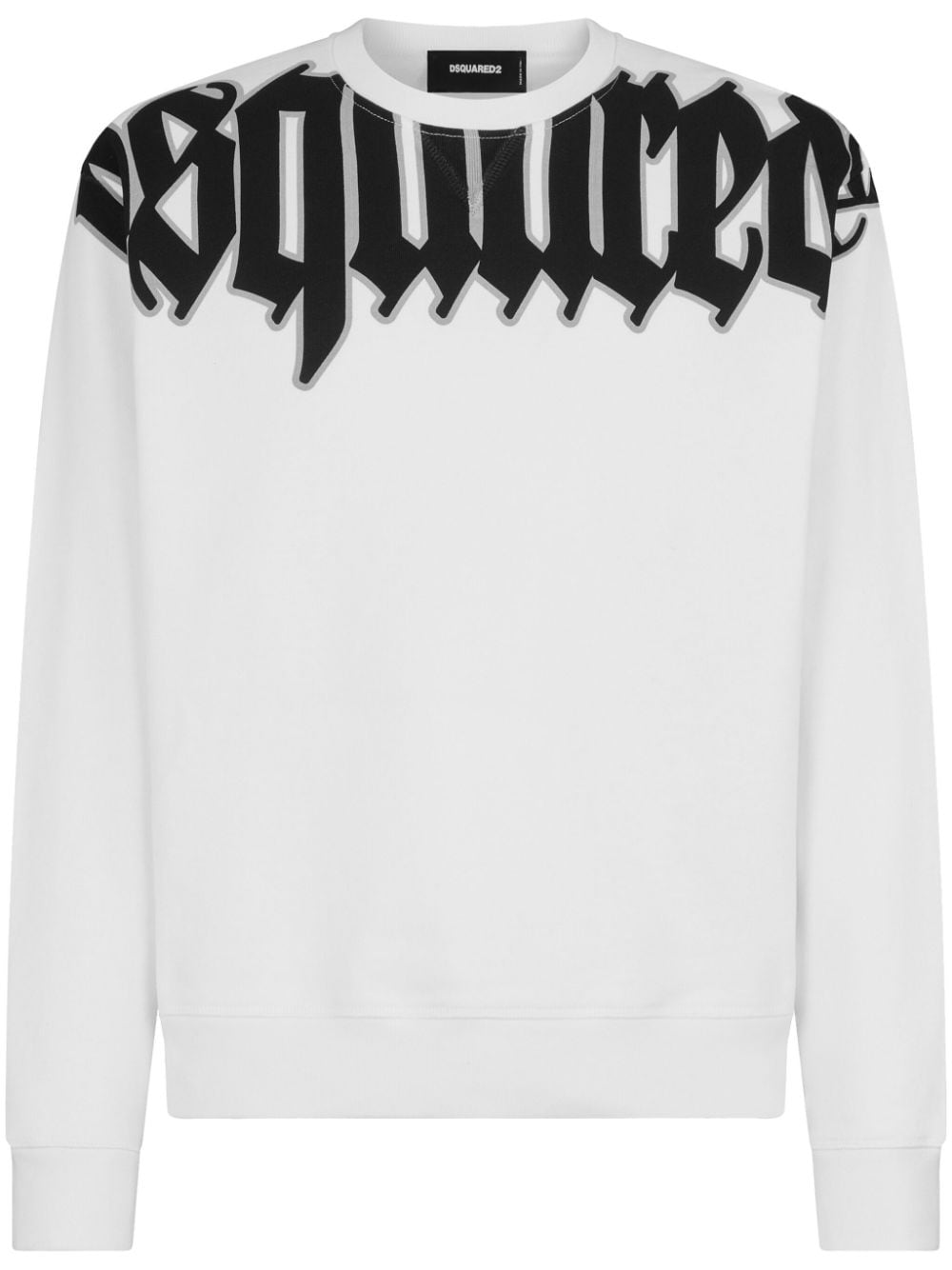 Dsquared2 logo-print cotton sweatshirt - White von Dsquared2