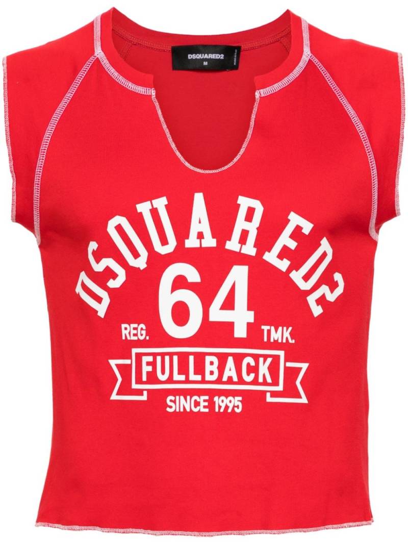 Dsquared2 logo-print cotton tank top von Dsquared2