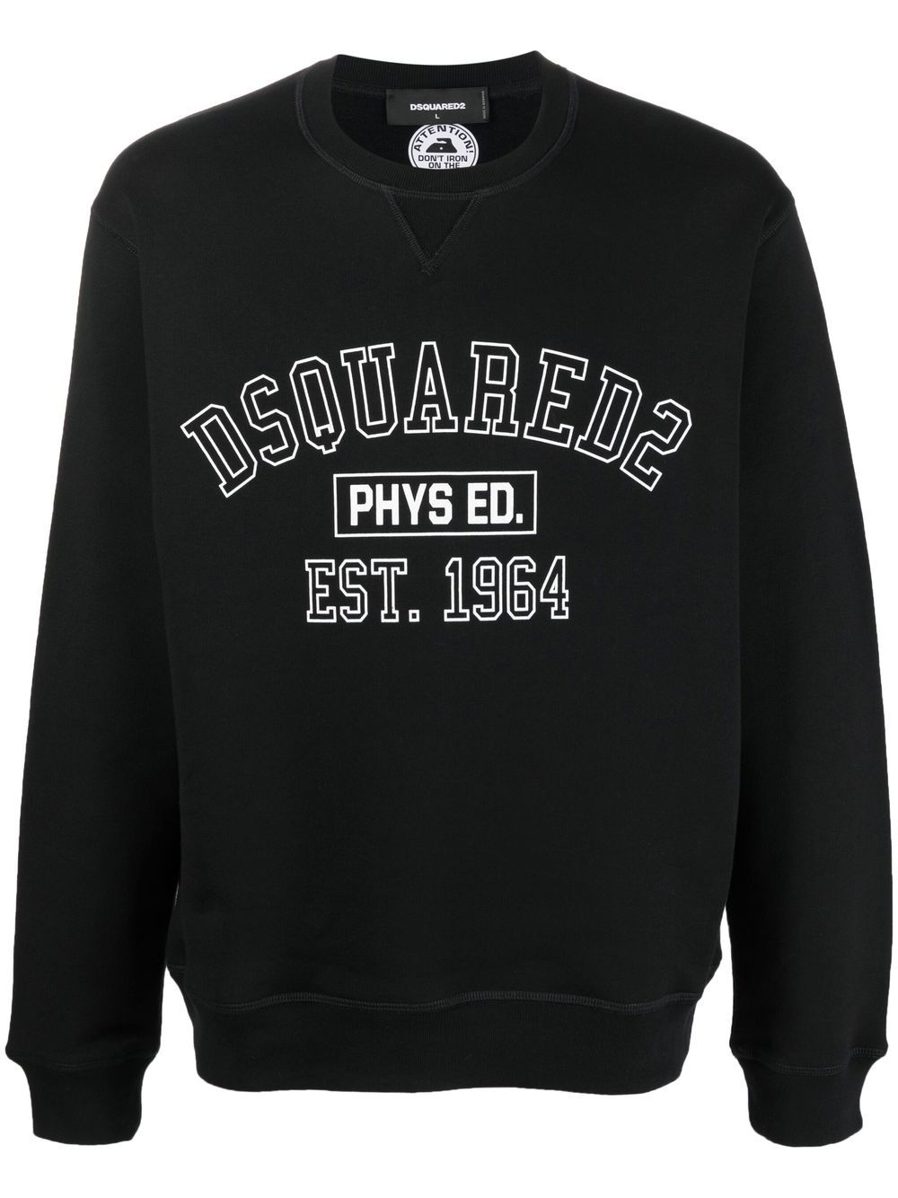 Dsquared2 logo-print crew neck sweatshirt - Black von Dsquared2