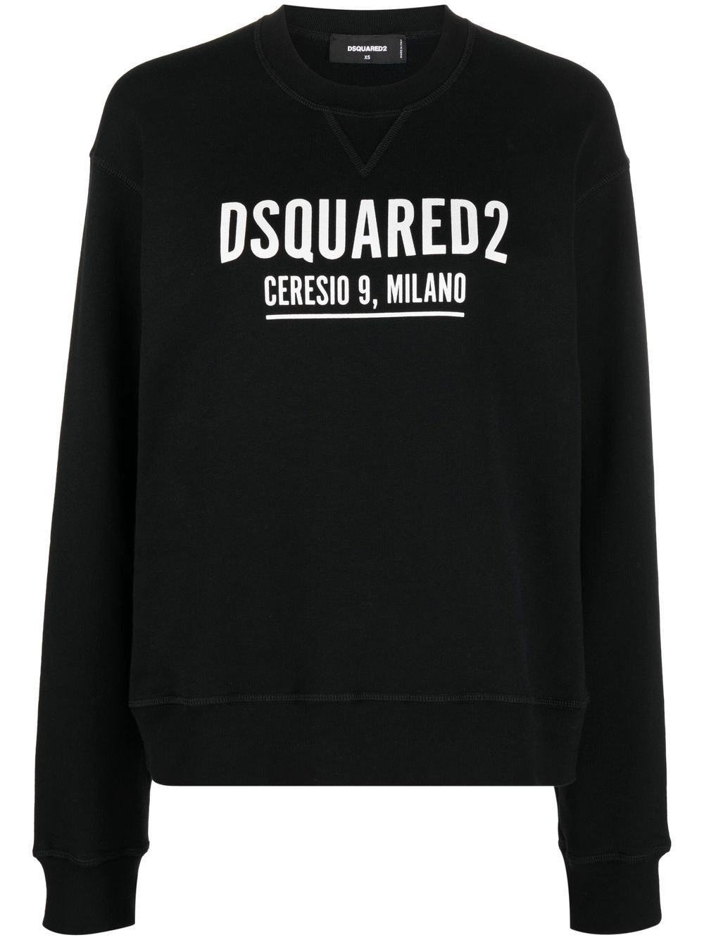 Dsquared2 logo-print crew-neck sweatshirt - Black von Dsquared2