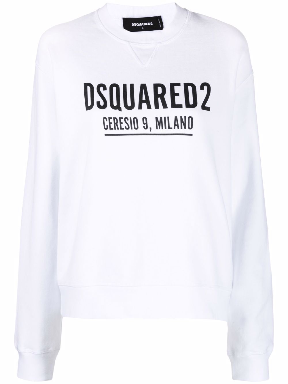 Dsquared2 logo print crew neck sweatshirt - White von Dsquared2