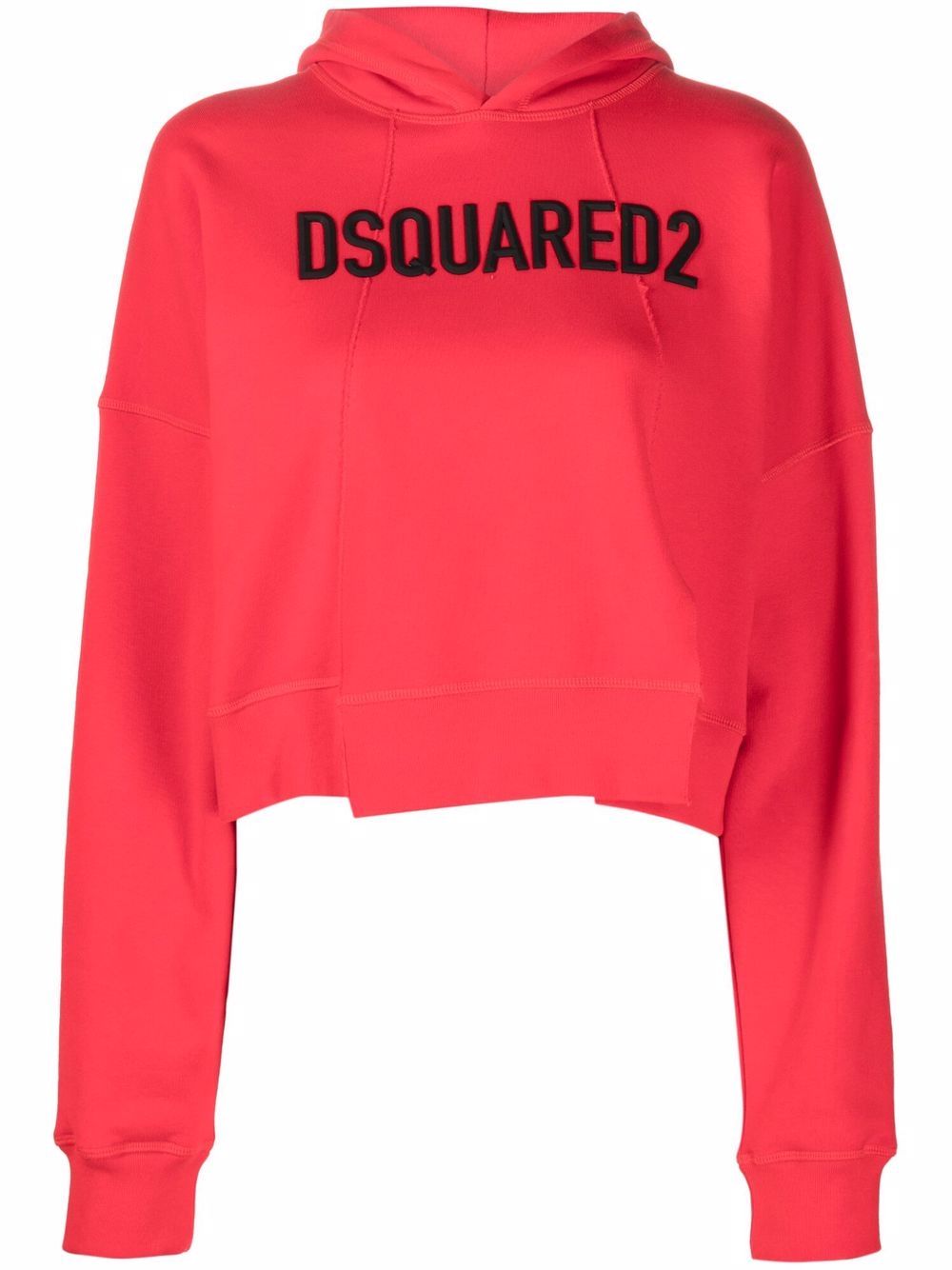 Dsquared2 logo-print cropped hoodie von Dsquared2