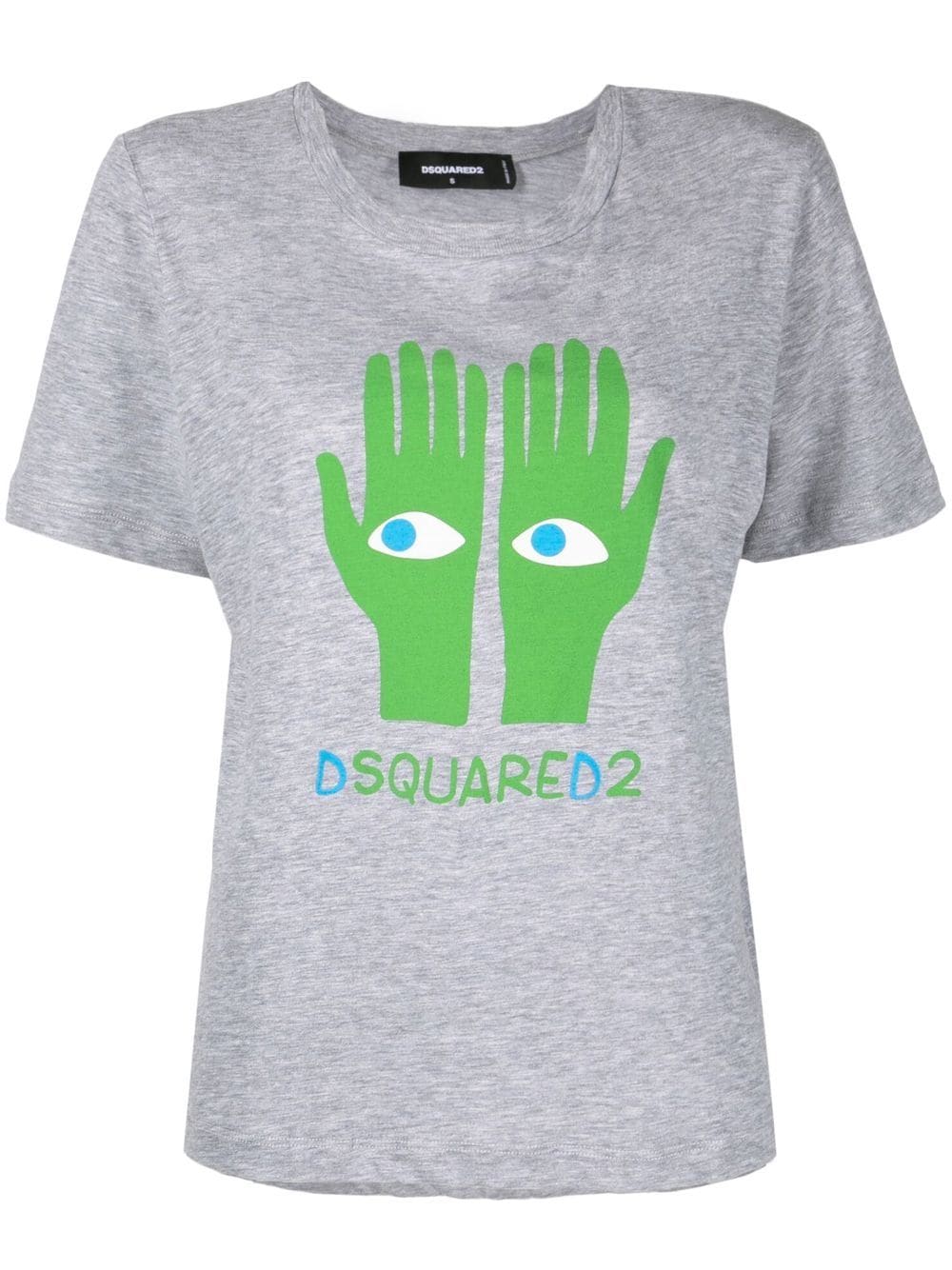 Dsquared2 logo-print detail T-shirt - Grey von Dsquared2