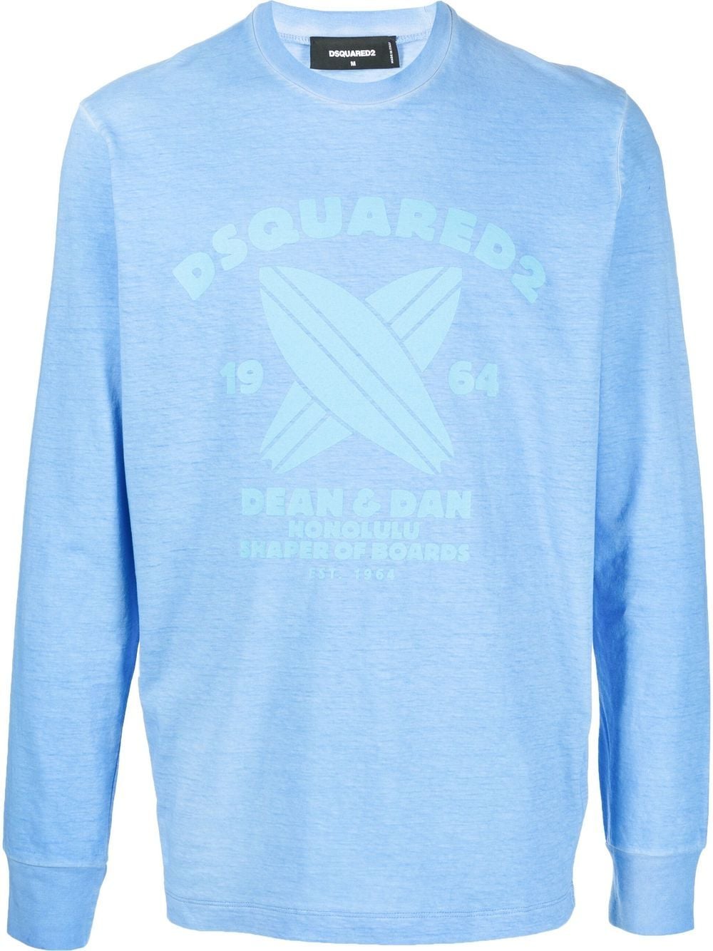 Dsquared2 logo-print detail sweatshirt - Blue von Dsquared2